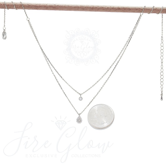 18K Gold Dipped Two Cute Layered Charm Necklace - Picture 4 of 16